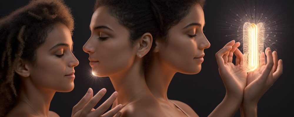 Imagem representando conscientização sobre câncer de mama, com foco em mastologia e métodos de prevenção.