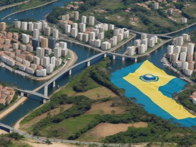 Diagrama visual da Constituição Federal mostrando direitos, deveres e organização do Estado Brasileiro, ideal para estudo de direito constitucional.