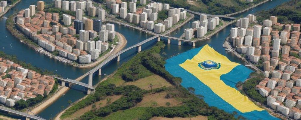 Diagrama visual da Constituição Federal mostrando direitos, deveres e organização do Estado Brasileiro, ideal para estudo de direito constitucional.