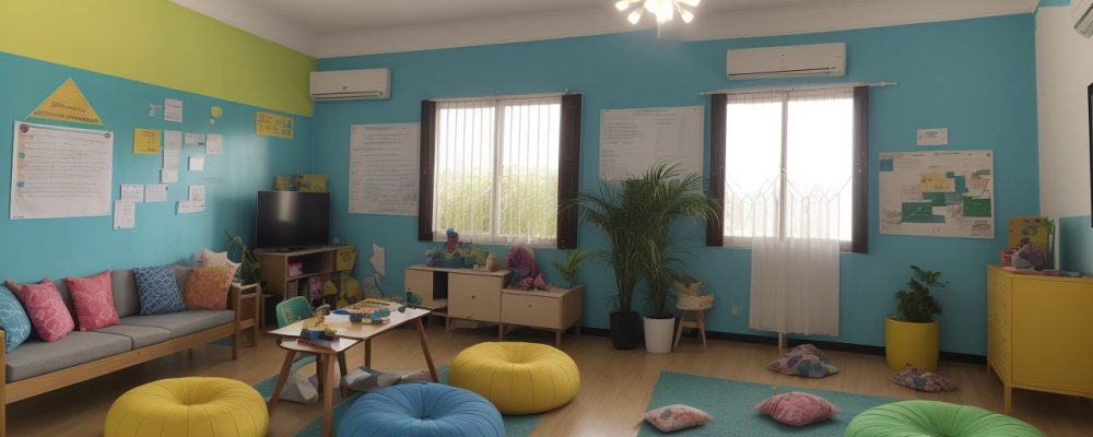 Crianças interagindo em sala de aula com atividades lúdicas para construção do conhecimento