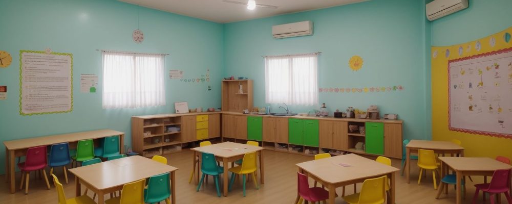 Educadores engajando crianças com contação de histórias na educação infantil, promovendo aprendizado e imaginação.