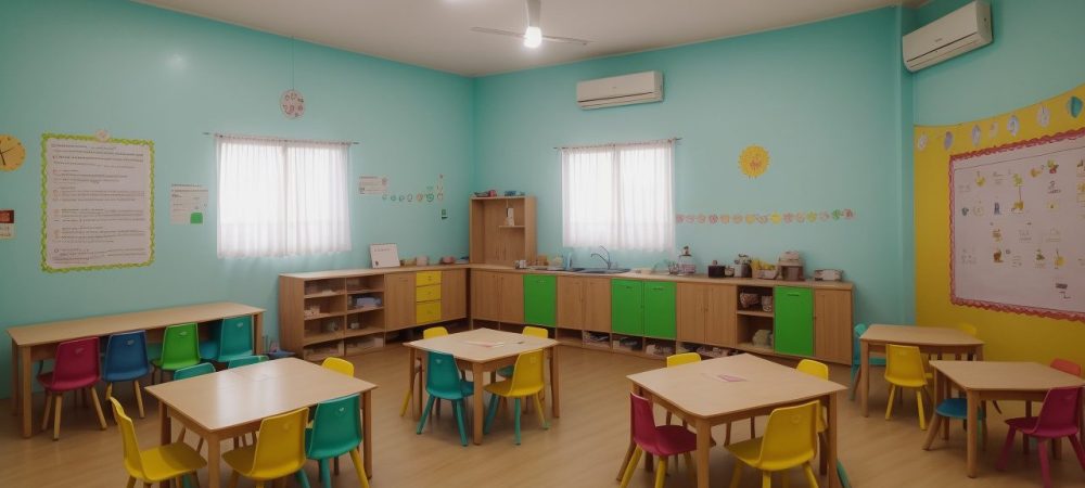 Educadores engajando crianças com contação de histórias na educação infantil, promovendo aprendizado e imaginação.