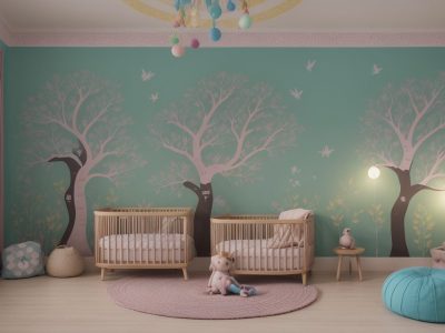 Crianças ouvindo contação de histórias em sala de aula, com livros ilustrados e elementos visuais, estimulando a criatividade e aprendizado.