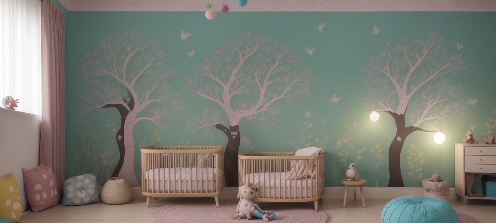 Crianças ouvindo contação de histórias em sala de aula, com livros ilustrados e elementos visuais, estimulando a criatividade e aprendizado.