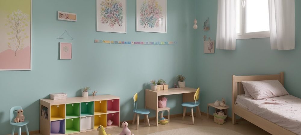 Crianças em círculo ouvindo uma contação de histórias com livros ilustrados e fantoches, promovendo a educação infantil.