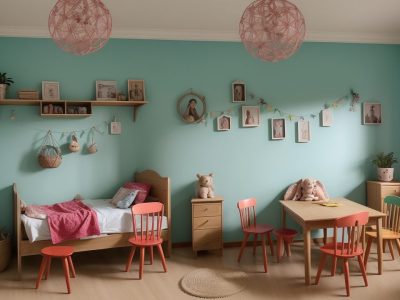 Crianças em sala de aula ouvindo e interagindo com uma contação de histórias, com livros ilustrados e fantoches