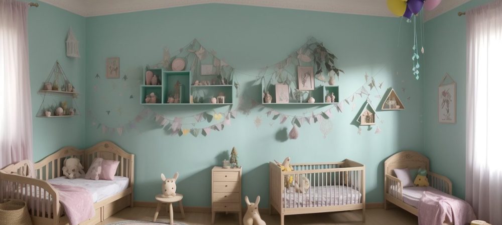 Crianças ouvindo uma contadora de histórias em um ambiente acolhedor, com livros e elementos lúdicos que estimulam a imaginação.