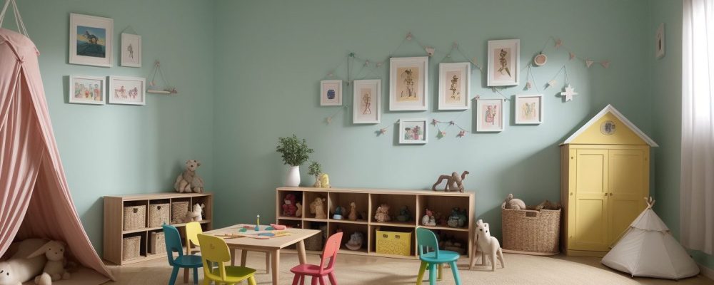 Crianças ouvindo e interagindo com um contador de histórias em uma sala de aula vibrante, promovendo a contação de histórias na educação infantil.