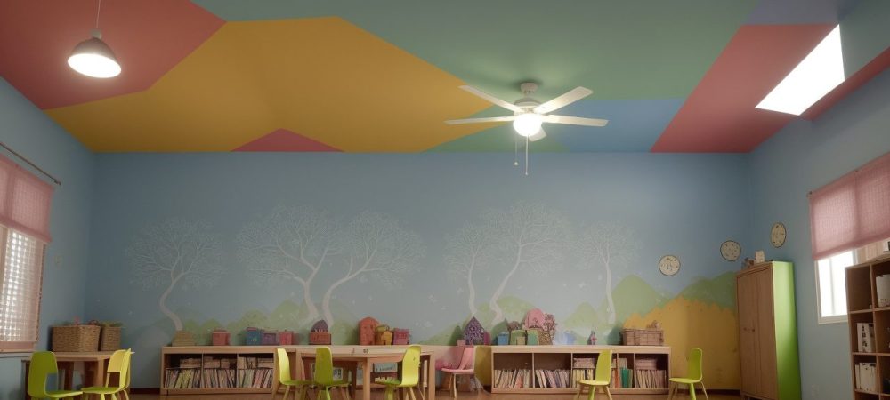 Crianças e educadora em sala de aula, utilizando técnicas de contação de histórias para um aprendizado divertido e envolvente.