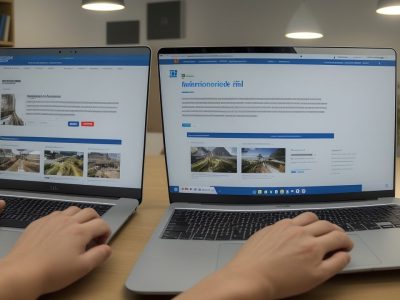 Organização de documentos em ambiente de trabalho moderno, destacando curso online de controle de arquivos.