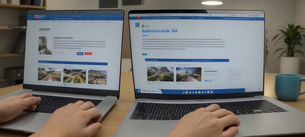 Organização de documentos em ambiente de trabalho moderno, destacando curso online de controle de arquivos.
