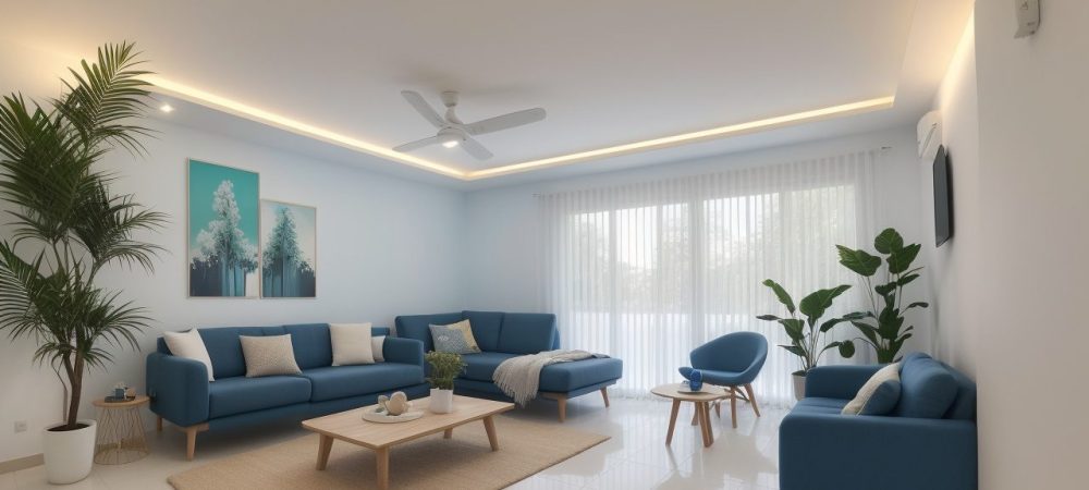 Ilustração mostrando um servidor público analisando dados de controle de estoque em um ambiente de escritório moderno e bem iluminado, com gráficos e planilhas em uma tela, simbolizando planejamento de compras e gestão eficiente.