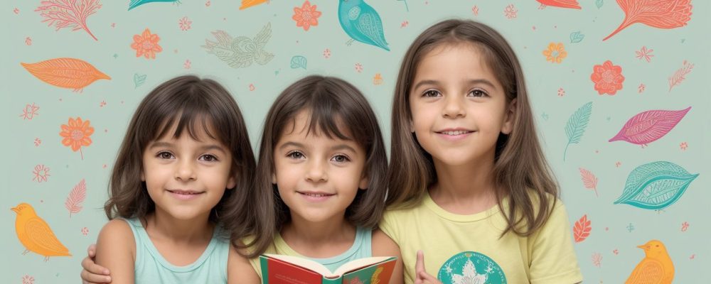 Ilustração de crianças e adultos conversando sobre o corpo humano e a puberdade, um diálogo sobre desenvolvimento psicosexual infantil e educação sexual.