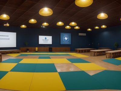 Coordenador pedagógico em reunião com professores, discutindo estratégias e metodologias para aprimorar o ensino e aprendizado na escola.