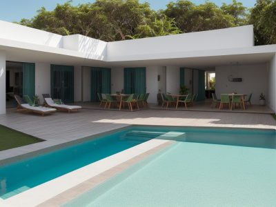 Um corretor de imóveis sorrindo, apertando a mão de um cliente em frente a uma casa, simbolizando a realização de um sonho e a confiança no processo.