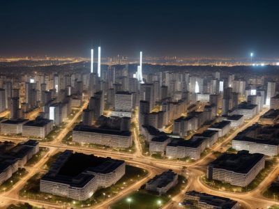 Imagem de um corretor de imóveis online sorrindo, usando um computador e interagindo com clientes, representando o sucesso na carreira imobiliária.