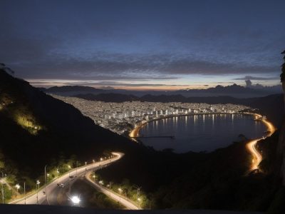 Um profissional de corretor de seguros em um ambiente de escritório, interagindo com um servidor público, representando a assessoria e as soluções para o setor.