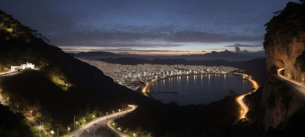 Um profissional de corretor de seguros em um ambiente de escritório, interagindo com um servidor público, representando a assessoria e as soluções para o setor.