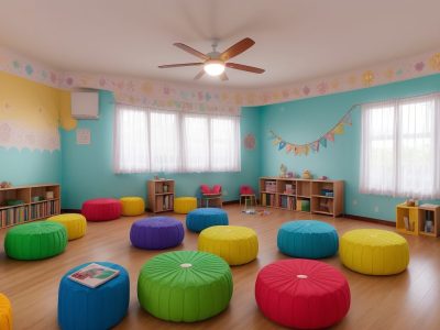 Crianças em sala de aula utilizando a linguagem de sinais (Libras) para comunicação e inclusão, com foco na educação infantil.