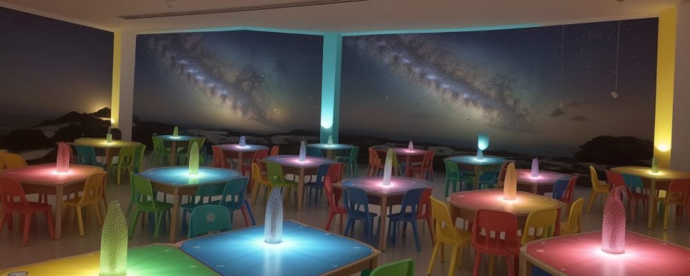 Crianças felizes participando de jogos educativos, aprendendo e se divertindo juntas, recreação infantil e desenvolvimento infantil.