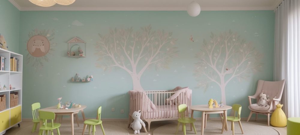 Crianças ouvindo atentas a contação de histórias na educação infantil, com livros e recursos visuais em uma sala de aula acolhedora.