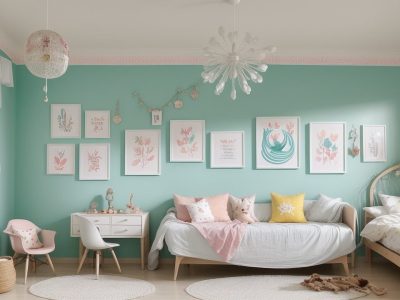 Crianças ouvindo e interagindo em uma aula de contação de histórias, com recursos visuais e professor entusiasmado.