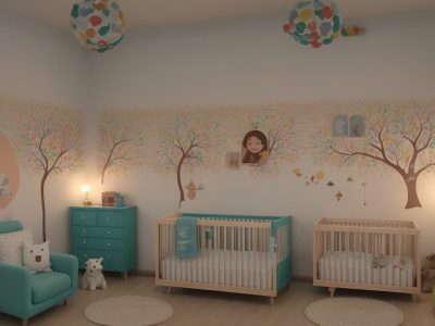 Crianças atentas ouvindo contação de histórias em sala de aula, com livros e elementos visuais para estimular a criatividade e o aprendizado.