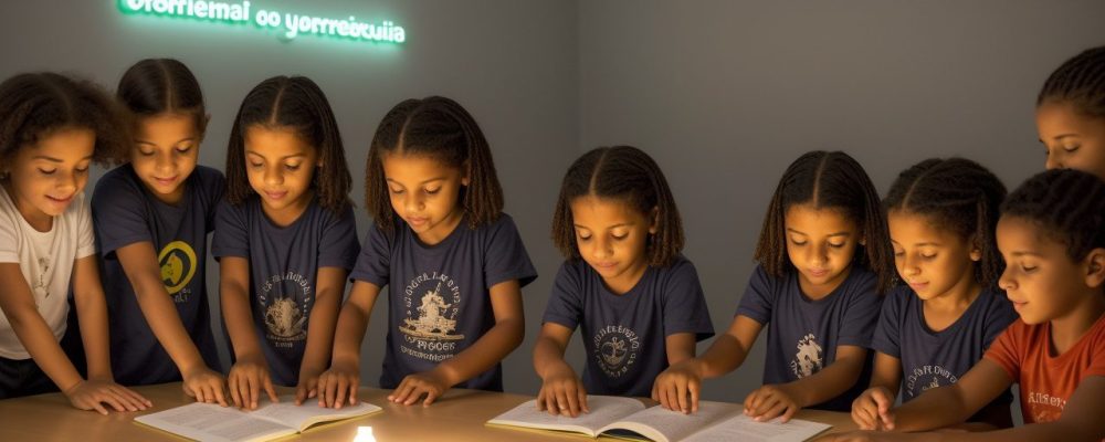 Crianças com TOD interagindo em sala de aula, com foco em estratégias de inclusão e bem-estar.