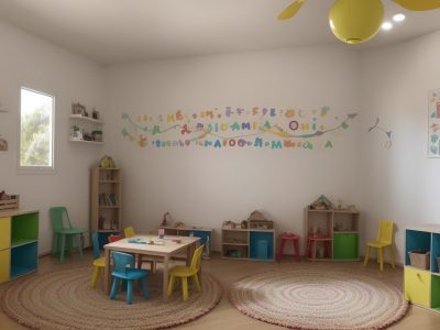 Crianças ouvindo e interagindo com uma contadora de histórias em uma sala de aula acolhedora, explorando os benefícios da contação de histórias na educação infantil.