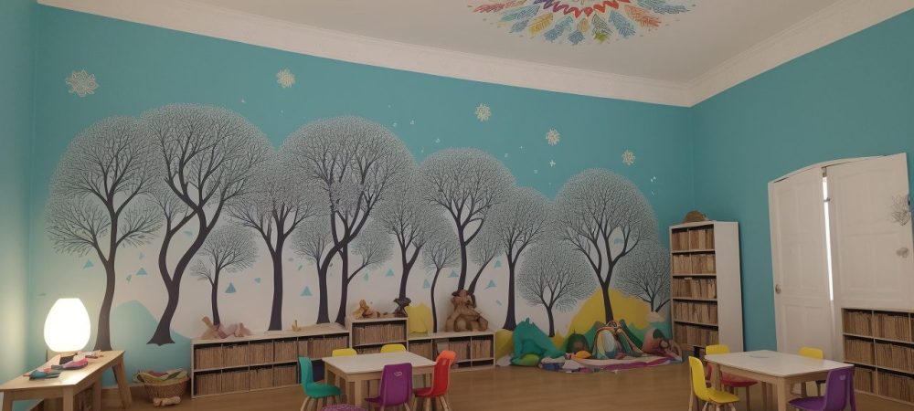 Crianças reunidas em roda de histórias na educação infantil, com livros e sorrisos, promovendo aprendizado e conexão emocional.