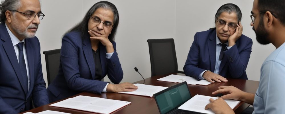 Servidores públicos discutindo crimes contra a administração pública, destacando ética e corrupção.