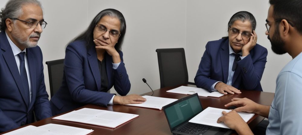 Servidores públicos discutindo crimes contra a administração pública, destacando ética e corrupção.