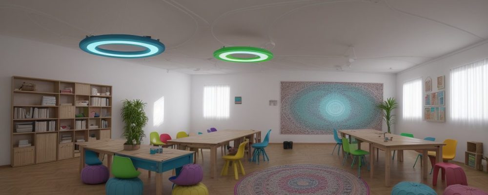 Alunos engajados em atividades de aprendizagem criativa, explorando a cultura maker nas escolas para um aprendizado mais dinâmico.