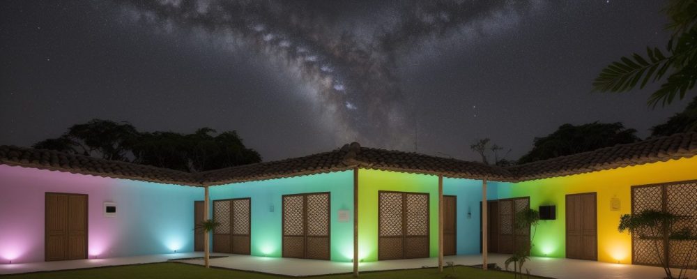 Sala de aula com educadores e alunos engajados em projetos colaborativos, explorando o Currículo em Ação e metodologias ativas
