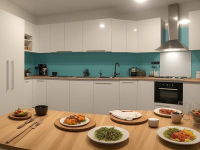 Cena de um cozinheiro iniciante aprendendo técnicas de cozinha com receitas práticas