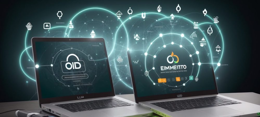 Representação visual de um curso LGPD online, mostrando a inscrição, o aprendizado e a aplicação da lei em empresas.