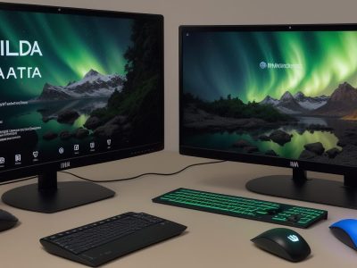 Um profissional em frente a um monitor, com comandos Linux em destaque, representando o aprendizado e o curso online de Linux.