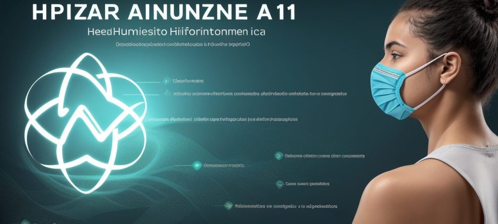 Imagem ilustrativa de um curso online sobre influenza A H1N1, mostrando informações sobre prevenção, vacina e diagnóstico da gripe H1N1.