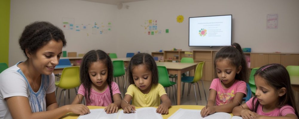 Educadores aprendendo sobre o curso online de inclusão da criança com paralisia cerebral para promover a inclusão e o desenvolvimento infantil.