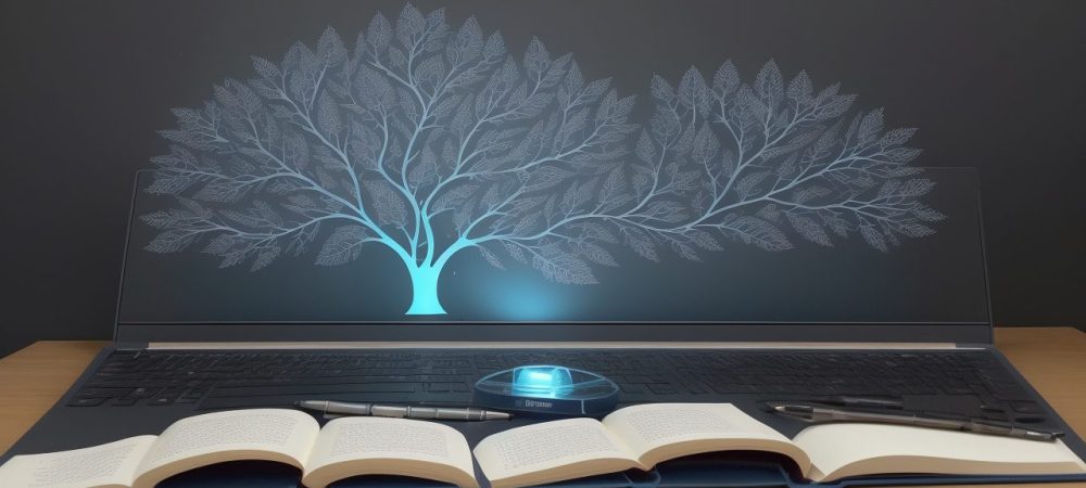 Imagem de um servidor público estudando em curso online jornada de trabalho, focado em gestão do tempo e produtividade