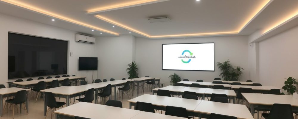 Imagem de um grupo diverso de pessoas participando de um curso online sobre políticas públicas de gênero e raça, com computadores e materiais de estudo.