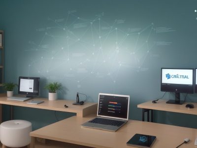 Profissionais estudando em um curso online de qualidade total, focados em melhorar processos e carreiras no serviço público.