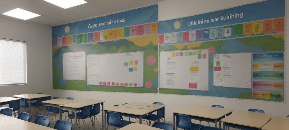 Imagem de ambiente escolar seguro e acolhedor, com pessoas engajadas em ações de prevenção à violência. Inclui curso online sobre violência nas escolas.