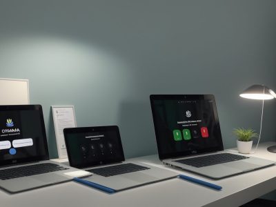 Imagem que ilustra um curso online de administração pública, mostrando um ambiente de aprendizado com foco em liderança e inovação, inspirando servidores públicos.