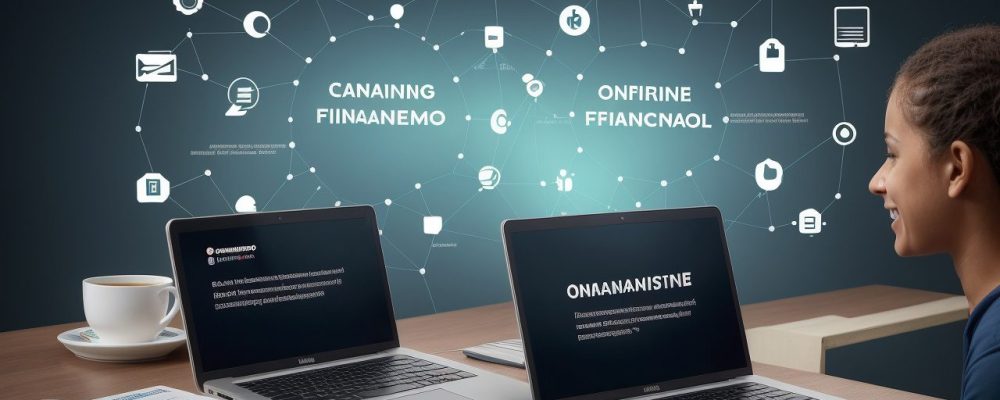 Estudantes em um curso online de administração de empresas, focados no aprendizado e desenvolvimento profissional para servidores públicos.