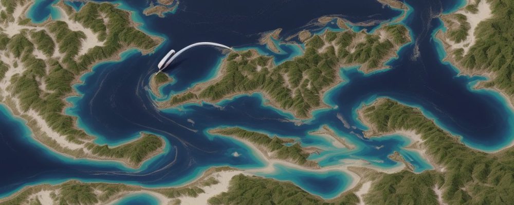 Imagem ilustrando um curso online de cartografia com alunos aprendendo sobre mapas e geoprocessamento em um ambiente virtual