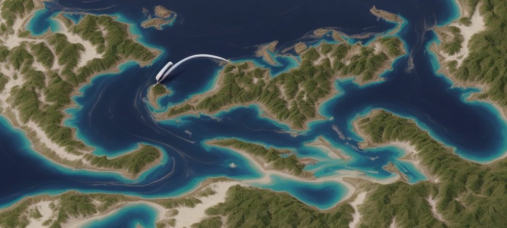 Imagem ilustrando um curso online de cartografia com alunos aprendendo sobre mapas e geoprocessamento em um ambiente virtual