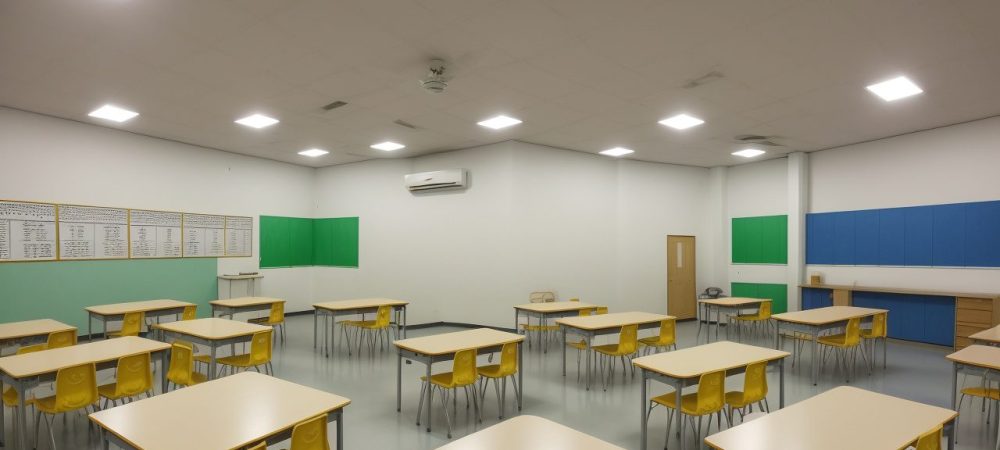 Professor ensinando ciências com atividades práticas e projetos em sala de aula para o ensino fundamental