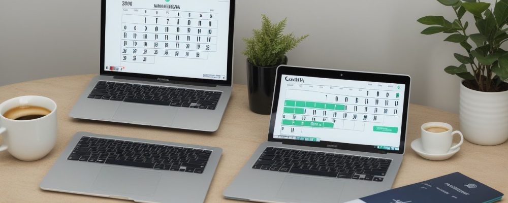 Profissional estudando em curso online de contabilidade, com foco em gráficos e dados financeiros, representando aprendizado e carreira.