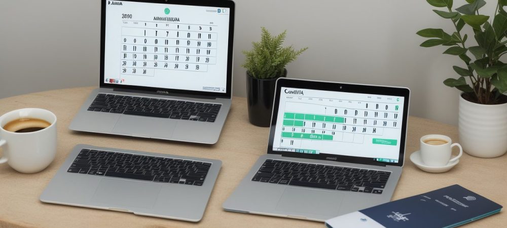 Profissional estudando em curso online de contabilidade, com foco em gráficos e dados financeiros, representando aprendizado e carreira.